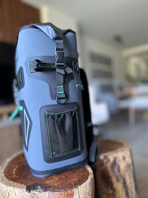 Top-Rated Best Backpack Coolers for Fishing Trips - ENGEL Roll-Top - Premium Guide-Tested - View from the SIDE