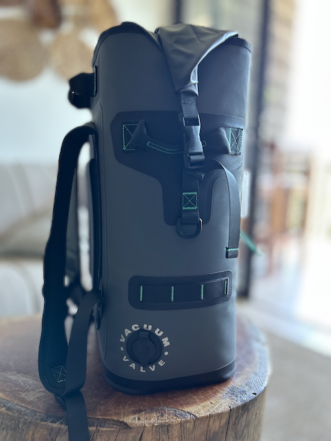 Top-Rated Best Backpack Coolers for Fishing Trips - ENGEL Roll-Top - Premium Guide-Tested - View from the other Side